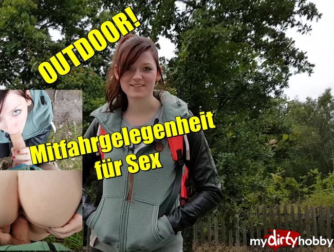 Outdoor abgefickt für Mitfahrgelegenheit