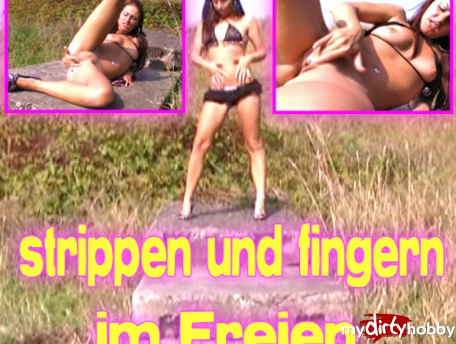 Strippen und Fingern im Freien