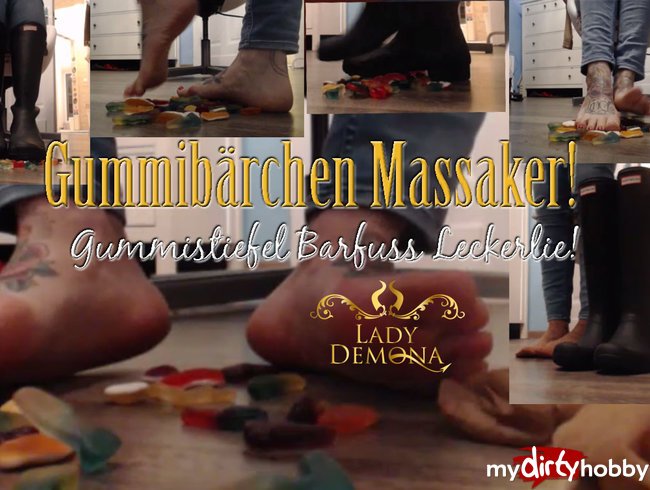 Gummibärchen Massaker! H*unter Gummistiefel – barfuss Leckerlie 4u | by Lady_Demona