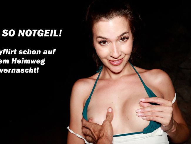 OMG SO NOTGEIL! Partyflirt schon auf dem Heimweg vernascht!